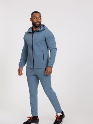 Essential sky blue cotton tracksuit